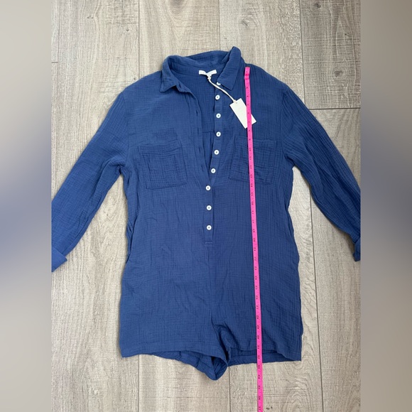 NWT Z Supply Maven Gauze Romper in Dark Indigo Size Small - Picture 10 of 13